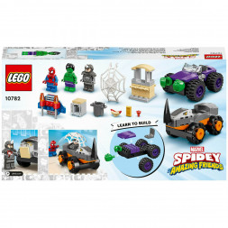 Конструктор LEGO Super Heroes 10782 Схватка Халка и Носорога на грузовиках